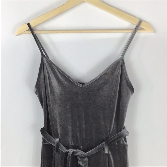 SOLD!!Forever 21 Velvet Palazzo Pant Jumpsuit - Picture 4 of 5